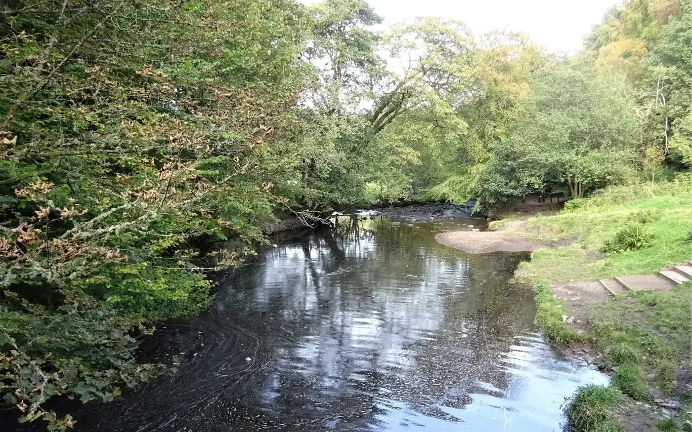 The Rotten Calder river in Calderglen Country Park, East Kilbride