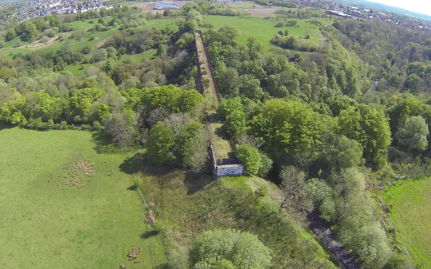 Larkhall Viaduct crossing the Avon Water valley